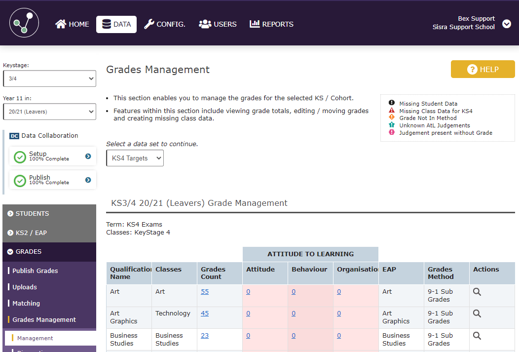 FAQ: Can I create a grade method that uses percentages rather than grades?  – Sisra Analytics Help Centre