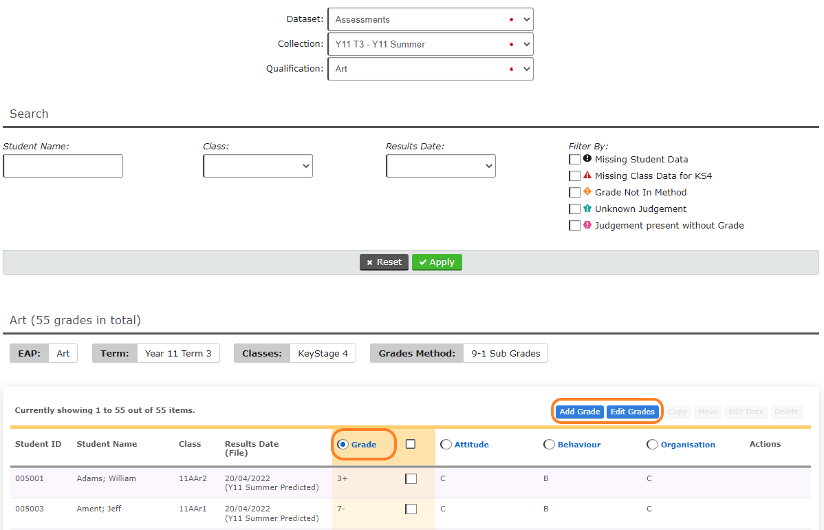 FAQ: Can I create a grade method that uses percentages rather than grades?  – Sisra Analytics Help Centre