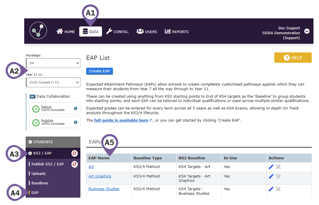 KS3/4: Editing And Defining EAP Pathways (Admin) – Sisra Analytics Help ...